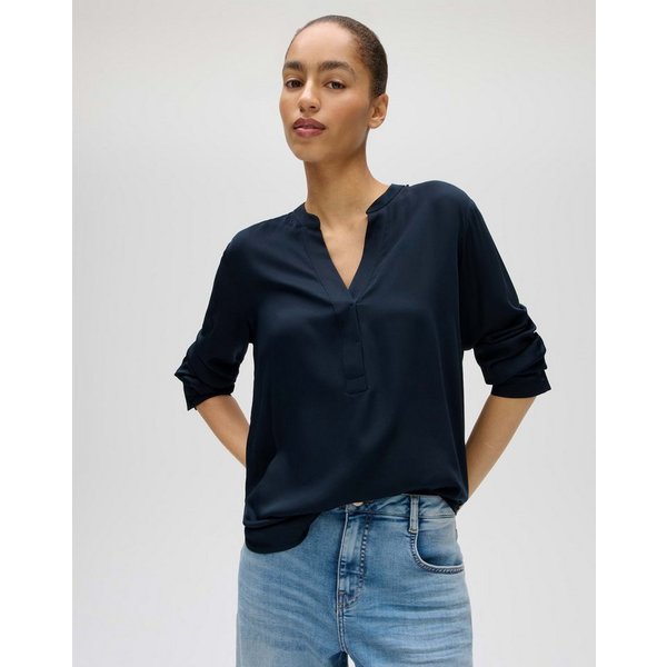 OPUS Longbluse Longbluse aus ECOVERO™ Viskose Regular Fit