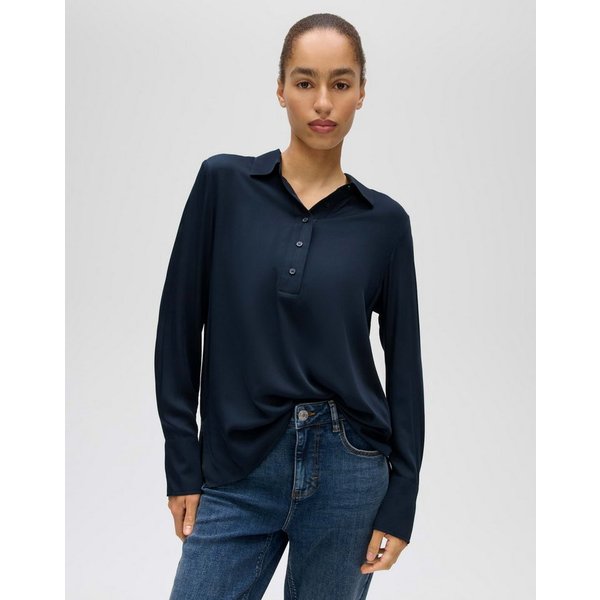 OPUS Longbluse Longbluse aus ECOVERO™ Viskose Regular Fit