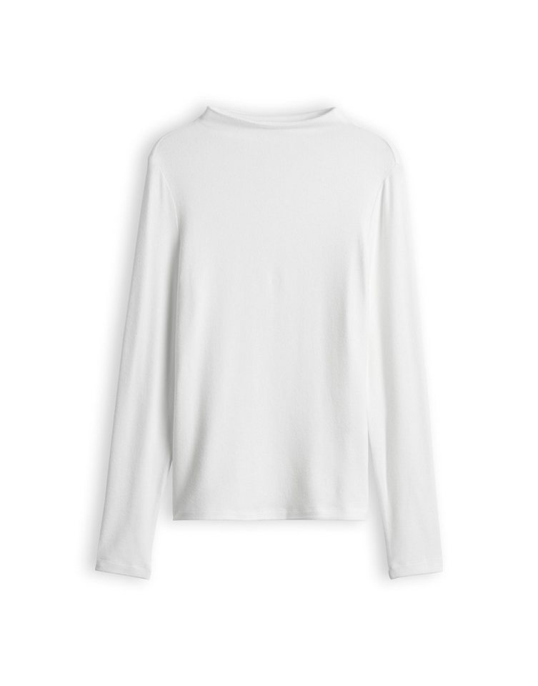 OPUS Longsleeve Sosemin aus Jersey mit angerauter Oberfläche Figurbetonte Silhouette mit Funnel Neck und softer Jerseyhaptik – Bild 2 von 5