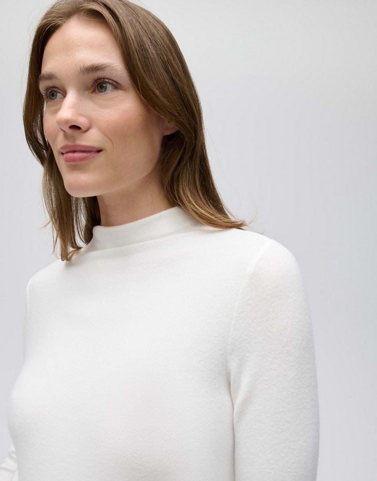 OPUS Longsleeve Sosemin aus Jersey mit angerauter Oberfläche Figurbetonte Silhouette mit Funnel Neck und softer Jerseyhaptik – Bild 4 von 5