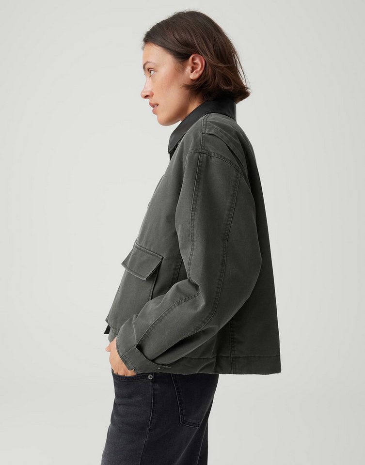 OPUS Outdoorjacke Barn Jacket aus gewachstem Baumwollmix Regular Fit Riegel an der Manschette – Bild 5 von 5