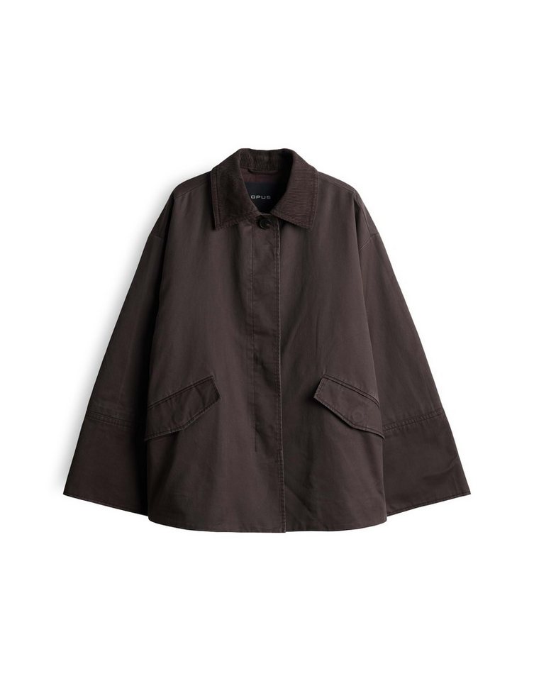 OPUS Outdoorjacke Haminu aus fließender Webware Ausgestellte Form mit gewachster Oberfläche und Seitenschlitzen – Bild 2 von 5