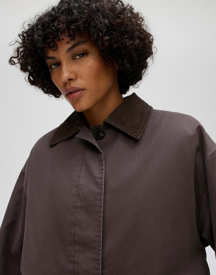 OPUS Outdoorjacke Haminu aus fließender Webware Ausgestellte Form mit gewachster Oberfläche und Seitenschlitzen – Bild 4 von 5