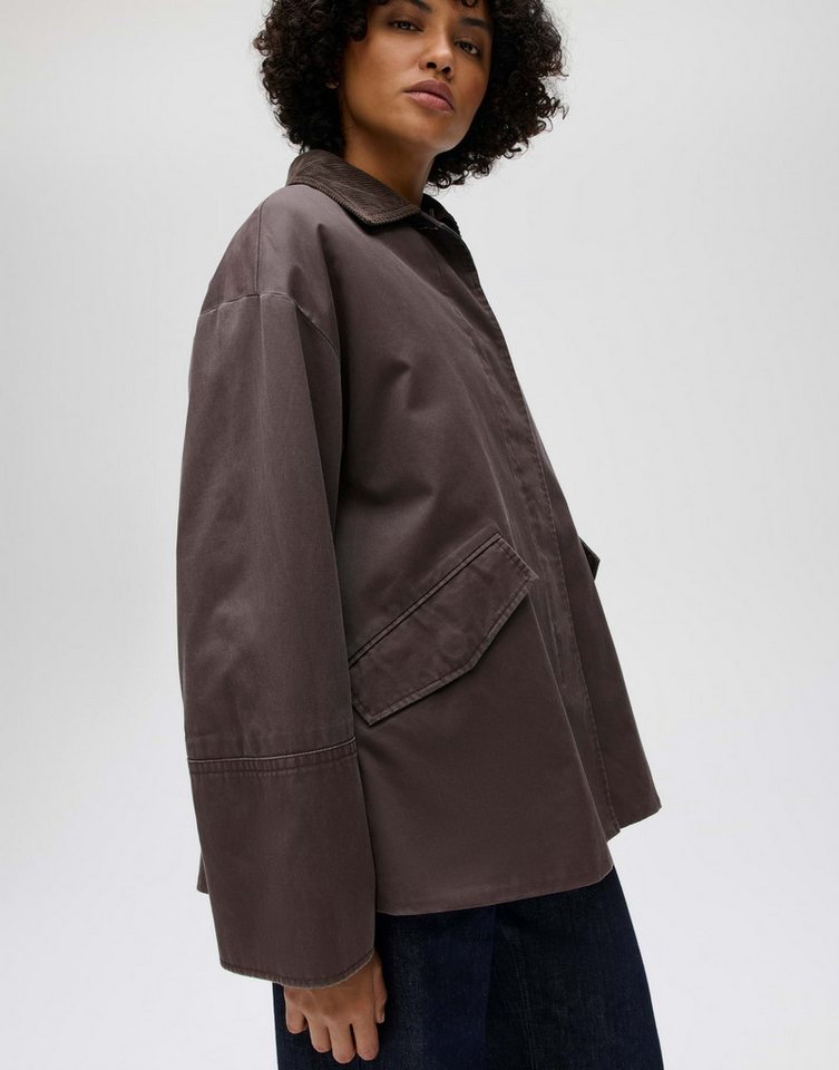 OPUS Outdoorjacke Haminu aus fließender Webware Ausgestellte Form mit gewachster Oberfläche und Seitenschlitzen – Bild 5 von 5