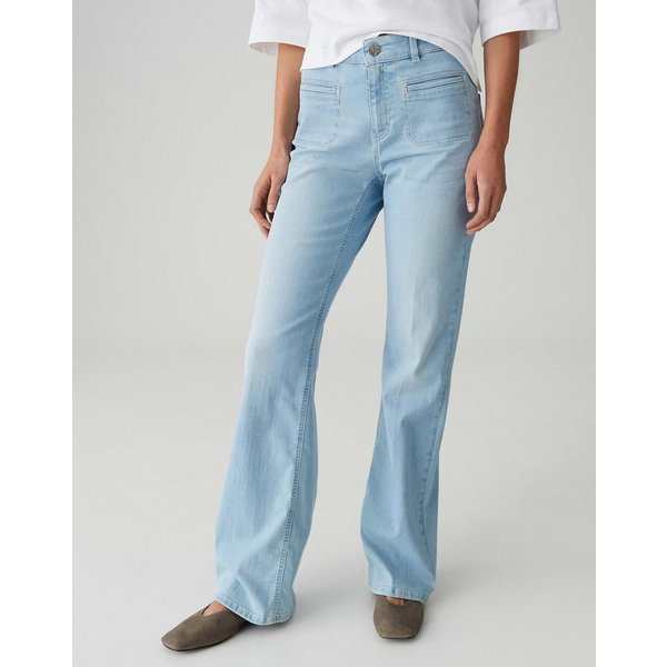 OPUS PANTS Bootcut-Jeans MELLY FRESH mit Powerstrech Mid Rise Feminische Linie mit modernem Schwung