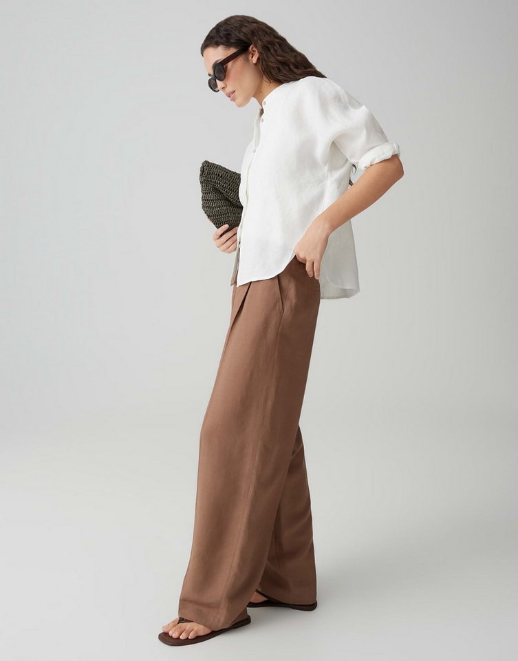 OPUS PANTS Bundfaltenhose Moira bloom aus weicher Webware mit Leinenstruktur Praktische Taschen runden den entspannten Look ab – Bild 5 von 5