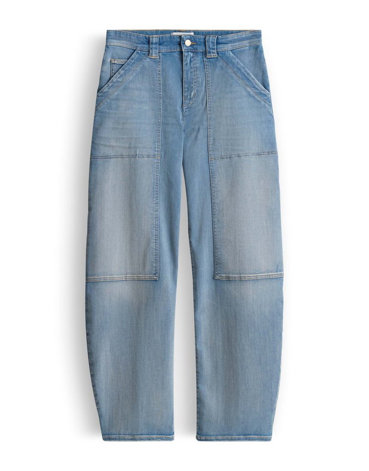 OPUS PANTS Relax-fit-Jeans MARI SHARP Barrel Jeans mit Powerstretch Mid Rise Ultraelastisch mit lässiger Silhouette – Bild 2 von 5