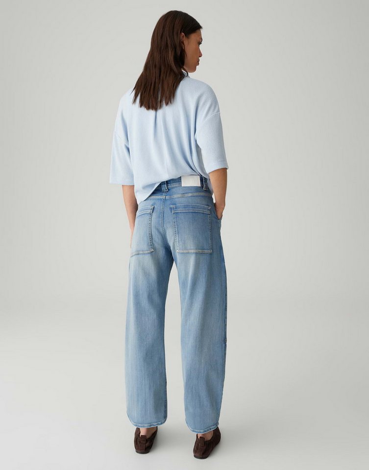 OPUS PANTS Relax-fit-Jeans MARI SHARP Barrel Jeans mit Powerstretch Mid Rise Ultraelastisch mit lässiger Silhouette – Bild 3 von 5