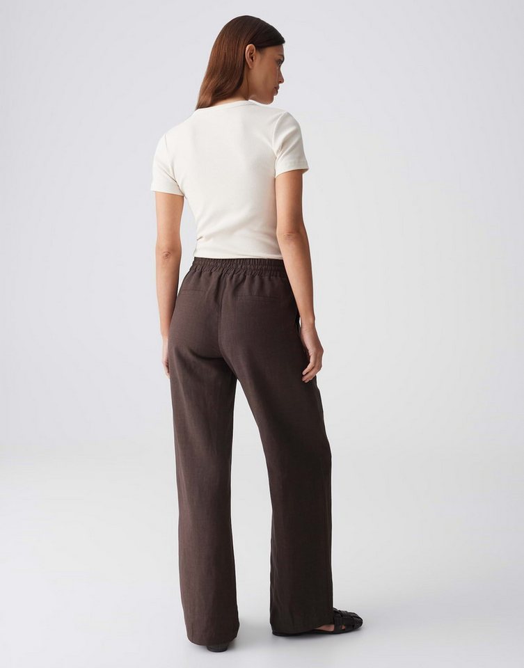 OPUS PANTS Schlupfhose Malotta natural aus Webware mit Leinenstruktur Praktische Taschen runden den entspannten Look ab – Bild 3 von 5