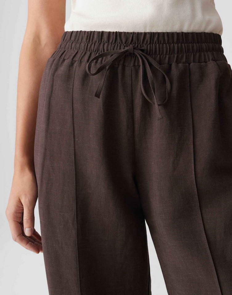 OPUS PANTS Schlupfhose Malotta natural aus Webware mit Leinenstruktur Praktische Taschen runden den entspannten Look ab – Bild 4 von 5