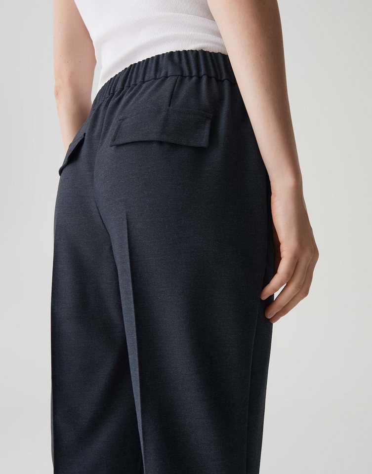 OPUS PANTS Stoffhose LUNAH CASUAL mit elastischem Komfortbund Mid Rise, Cropped Relaxed, elastischer Gummibund – Bild 4 von 5