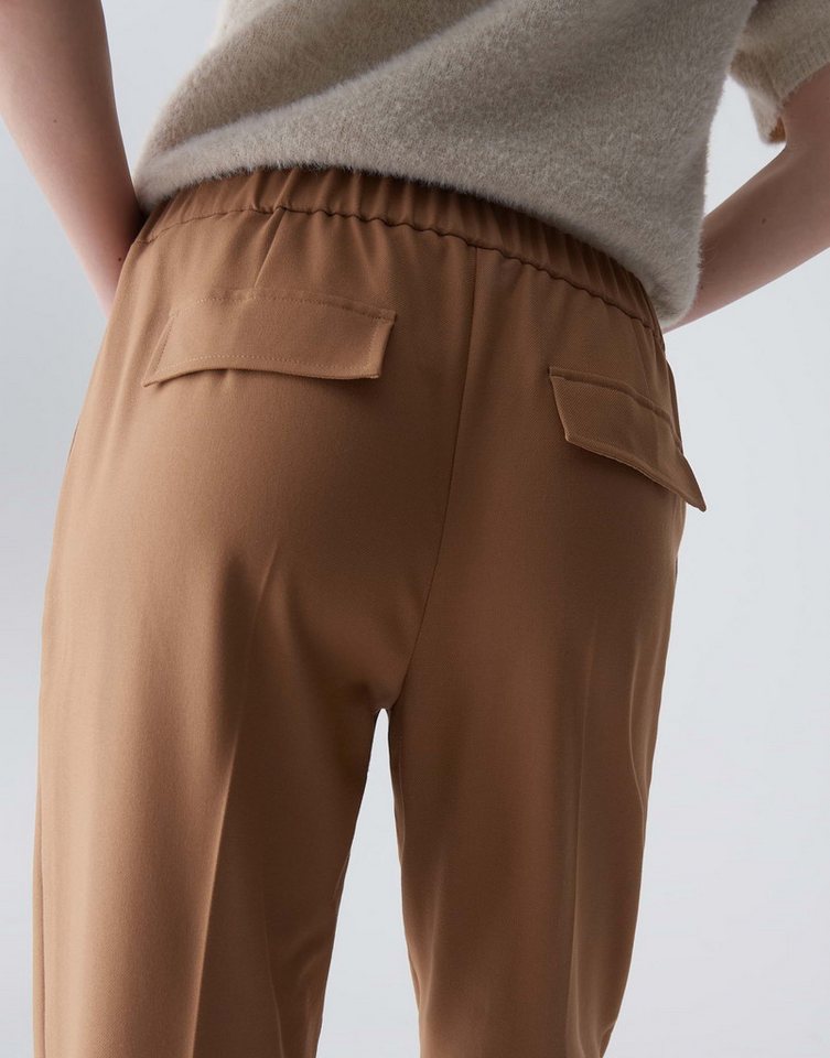 OPUS PANTS Stoffhose LUNAH CASUAL mit elastischem Komfortbund Mid Rise, Cropped Relaxed, elastischer Gummibund – Bild 4 von 5