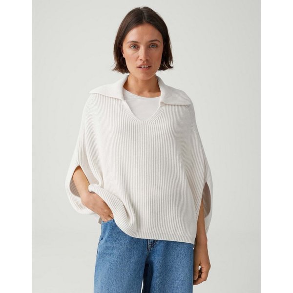 OPUS Poncho im O-Shape Rippstrickponcho im O-Shape Vielseitig kombinierbar für casual Looks