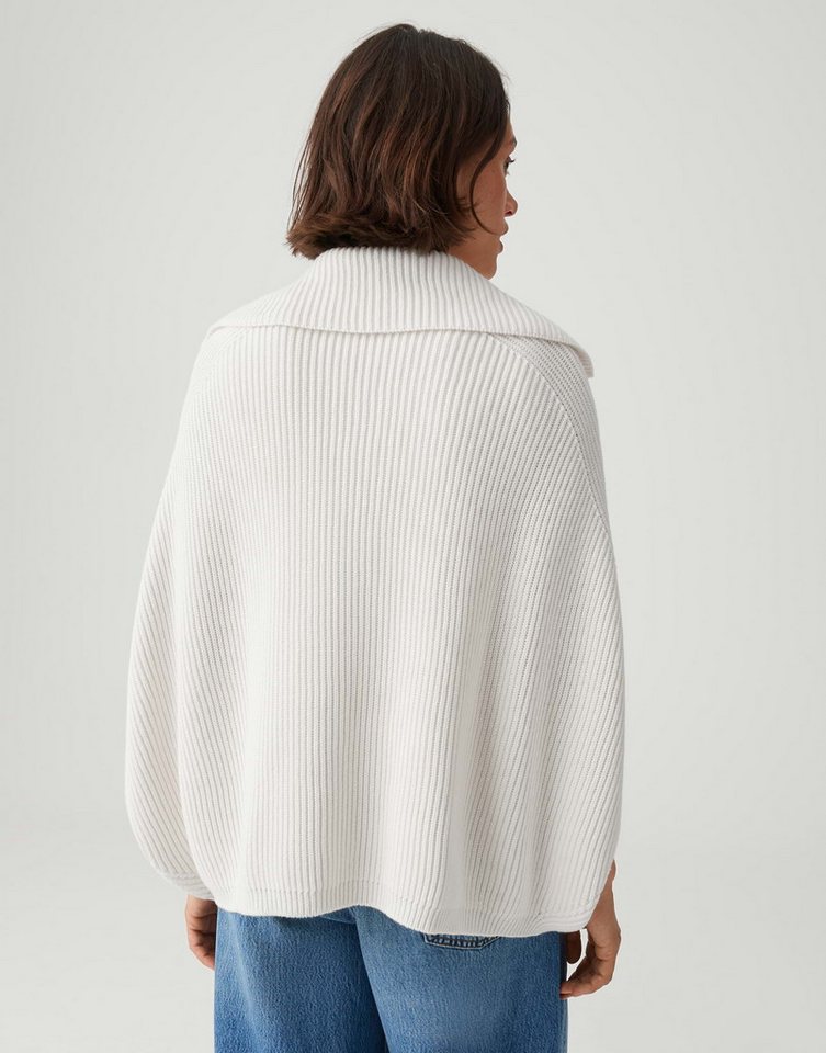 OPUS Poncho im O-Shape Rippstrickponcho im O-Shape Vielseitig kombinierbar für casual Looks – Bild 3 von 5