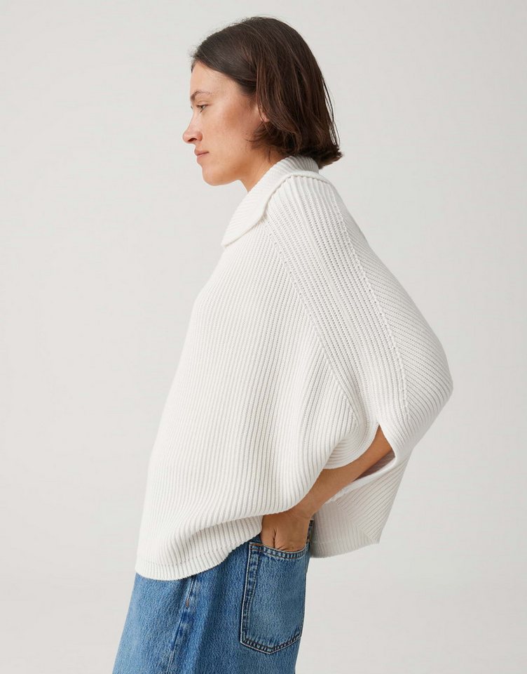 OPUS Poncho im O-Shape Rippstrickponcho im O-Shape Vielseitig kombinierbar für casual Looks – Bild 4 von 5
