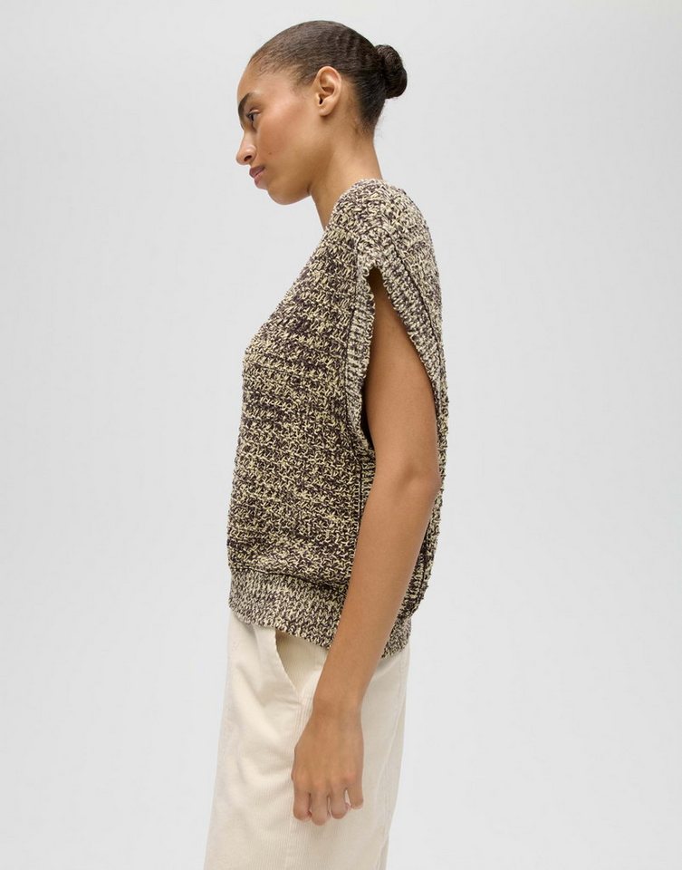 OPUS Pullunder Podenna aus weichem Strick mit Mélange Effekt Der Überschnittene Arm sorgt für eine relaxte Silhouette – Bild 5 von 5