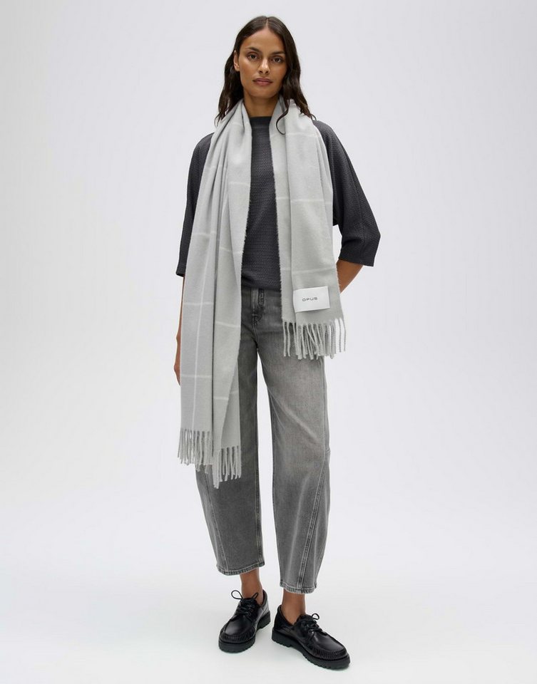 OPUS Schal Avidane scarf aus fließender Webware, Rechteckige Form mit wärmendem Griff für vielseitige Looks – Bild 4 von 5