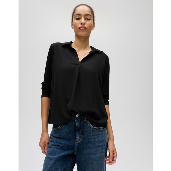 OPUS Shirtbluse Shirtbluse im Materialmix Regular Fit