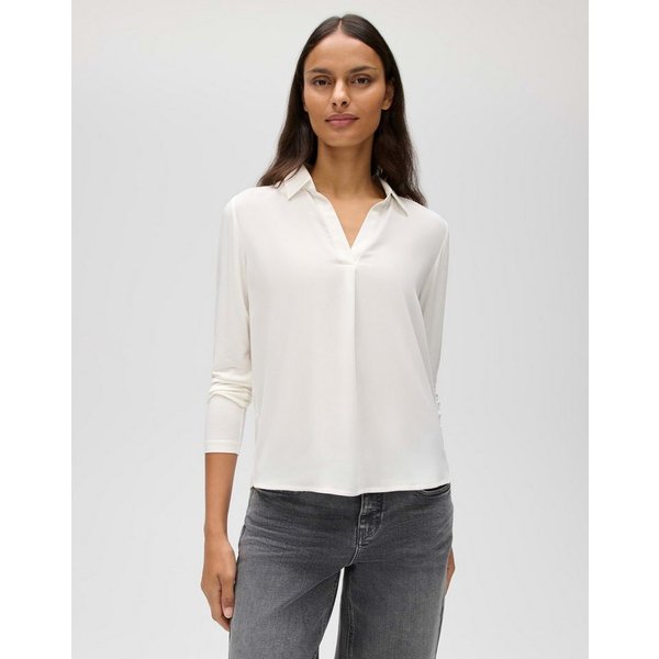OPUS Shirtbluse Shirtbluse im Materialmix Regular Fit