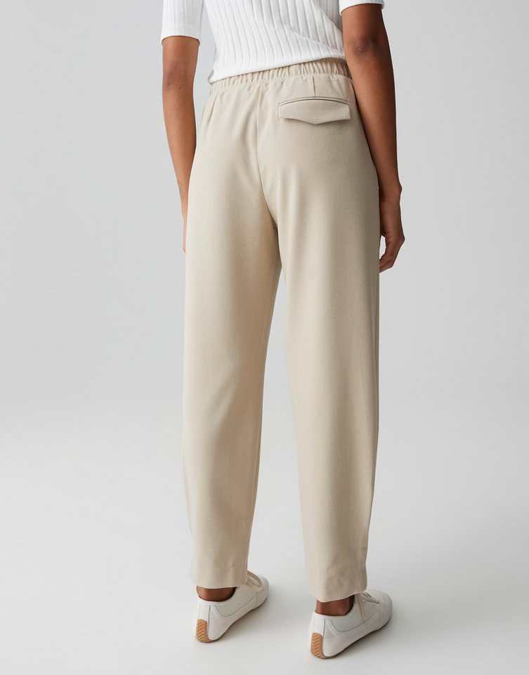 OPUS Stoffhose MYHA FLOW in feiner Mélange Optik Schmal zulaufendes Bein, weicher Griff, pflegeleicht – Bild 3 von 5