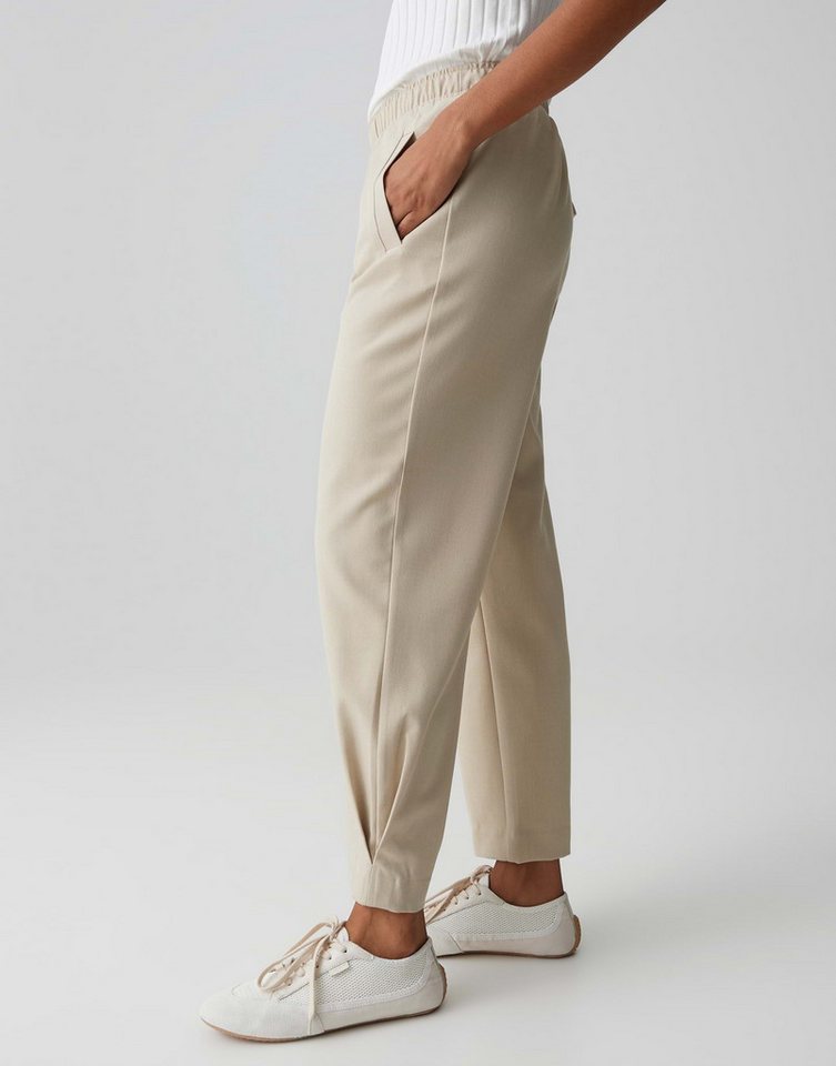 OPUS Stoffhose MYHA FLOW in feiner Mélange Optik Schmal zulaufendes Bein, weicher Griff, pflegeleicht – Bild 5 von 5
