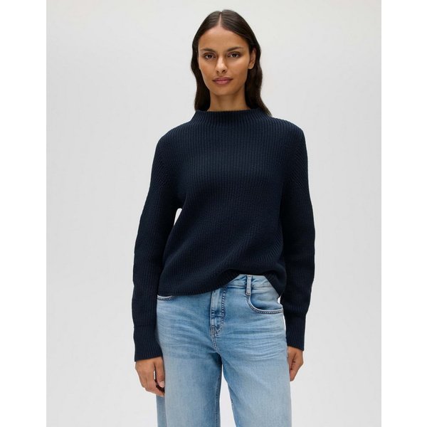 OPUS Strickpullover Strickpullover aus Baumwolle Regular Fit