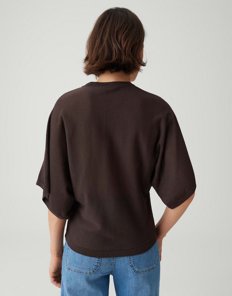 OPUS Strickpullover mit Fledermausärmel Leichte Transparenz für feminine Looks – Bild 3 von 5