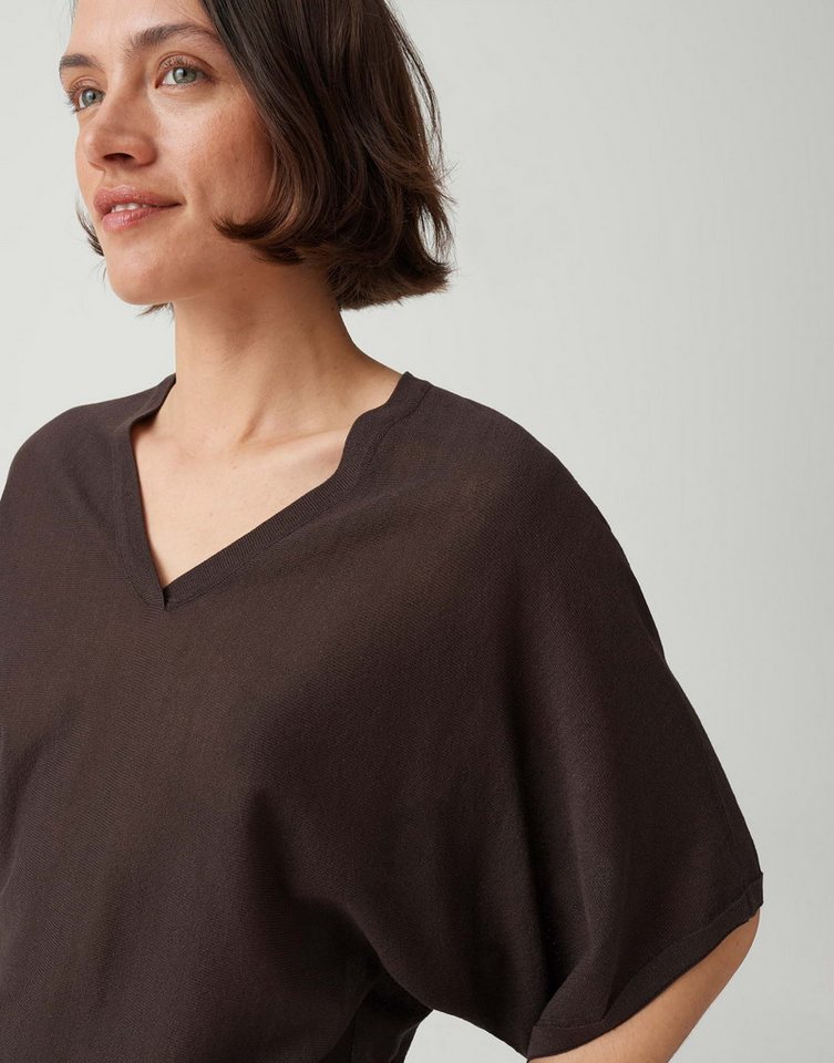 OPUS Strickpullover mit Fledermausärmel Leichte Transparenz für feminine Looks – Bild 4 von 5