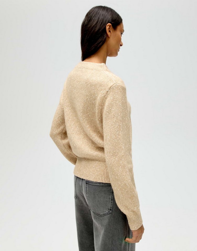 OPUS Strickpullover PANEP aus zweifarbigen Effektgarn normale Passform, natürlicher Griff, Mélange-Effekt – Bild 3 von 5