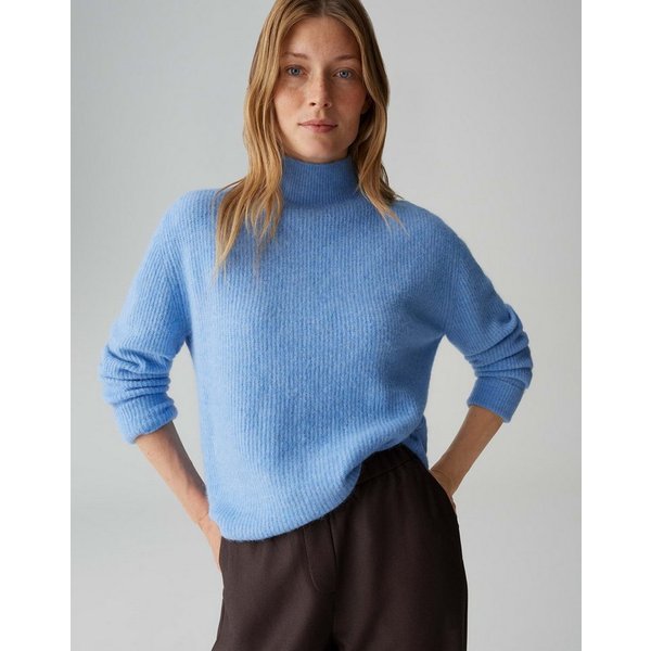 OPUS Strickpullover PARF Regular im Alpaka Wollmix lockere Passform, weicher Griff