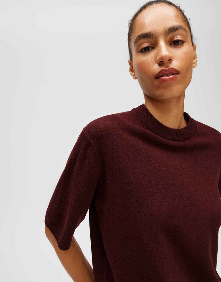 OPUS Strickpullover Pimsi aus feinem Strick Gerader Schnitt mit fließendem Fall und kurzen Ärmeln – Bild 4 von 5