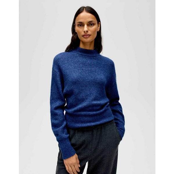 OPUS Strickpullover PITAN Regular in Mélange Optik lockere Passform, weicher Griff