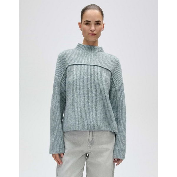 OPUS Strickpullover Poffa aus Rippstrick mit weicher Struktur Weite Silhouette mit weicher Rippstruktur und Biesendetail