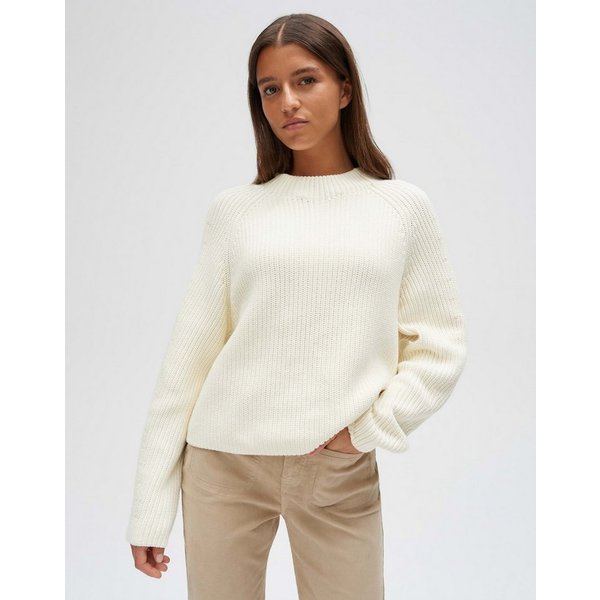OPUS Strickpullover Ponusa aus weichem Strick Verkürzte Silhouette mit Raglanärmeln und weichem Fall