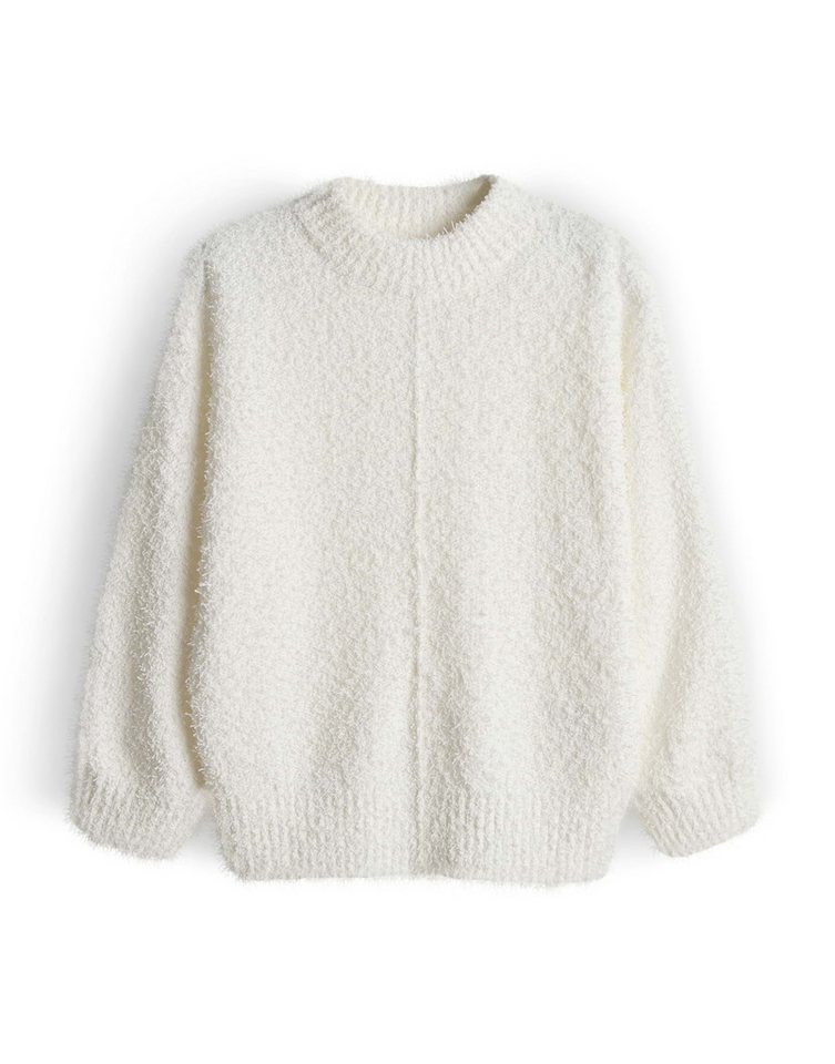 OPUS Strickpullover Punew aus flauschigem Effektgarn Regular Fit lockere Passform, schmal zulaufend, 3/4 Arm, weicher Griff – Bild 2 von 5