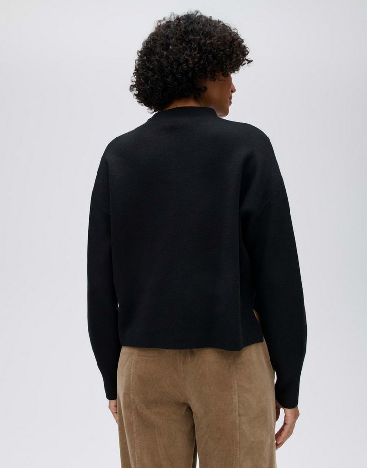 OPUS Strickpullover Punus aus weichem Strick Verkürzte Silhouette mit Ballonärmeln und Seitenschlitzen – Bild 3 von 5