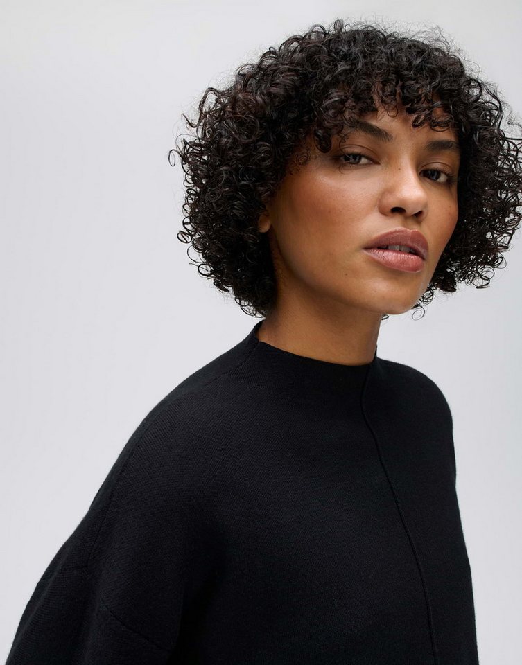OPUS Strickpullover Punus aus weichem Strick Verkürzte Silhouette mit Ballonärmeln und Seitenschlitzen – Bild 4 von 5