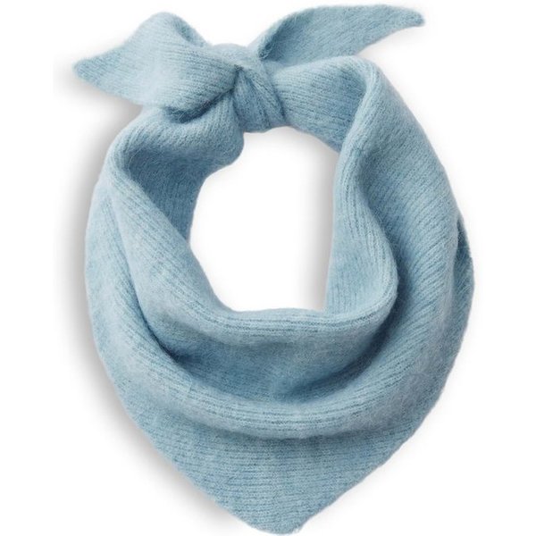 OPUS Strickschal Amaribel scarf aus weichem Strick, Dreiecksform mit feiner Rippung und besonders flauschigem Griff