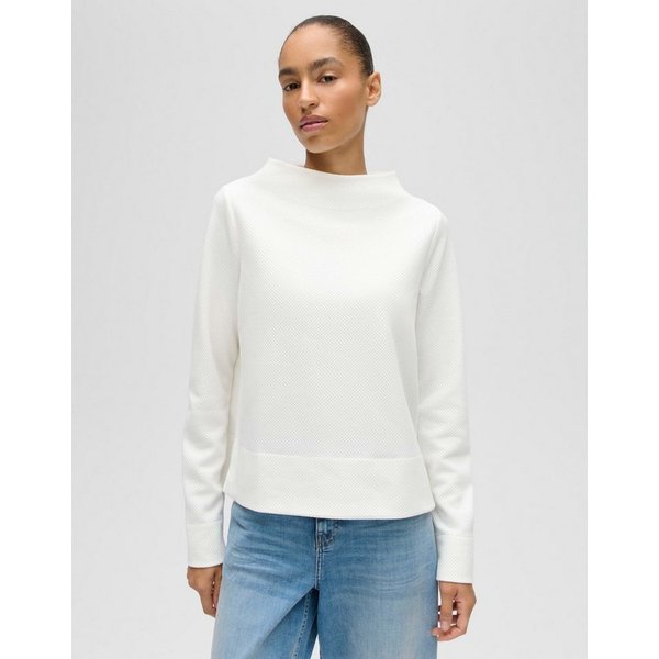 OPUS Sweatshirt Sweatshirt mit Struktur Regular Fit Vielseitig kombinierbar für casual Looks