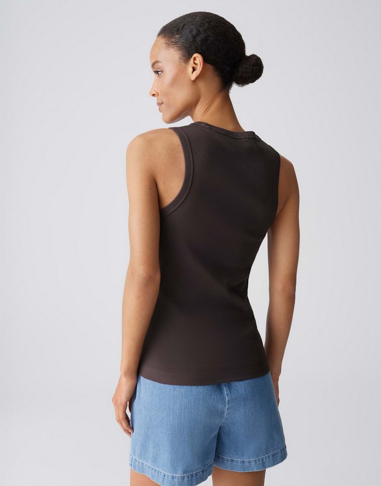 OPUS Tanktop Ilesso aus Baumwolle in schmaler Passform Ärmellos geschnitten für sommerliche Looks – Bild 3 von 5