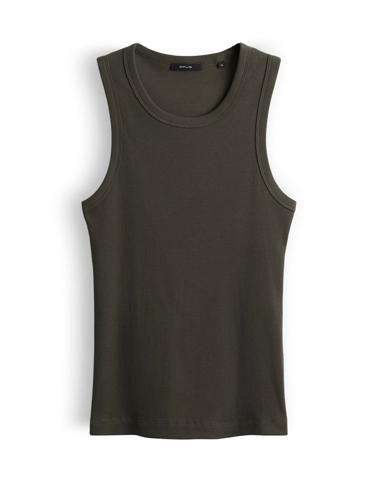 OPUS Tanktop Ilesso aus Baumwolle in schmaler Passform Ärmellos geschnitten für sommerliche Looks – Bild 2 von 5