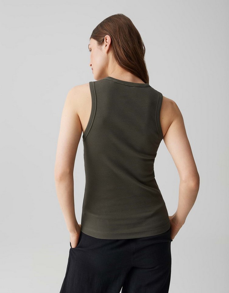 OPUS Tanktop Ilesso aus Baumwolle in schmaler Passform Ärmellos geschnitten für sommerliche Looks – Bild 3 von 5