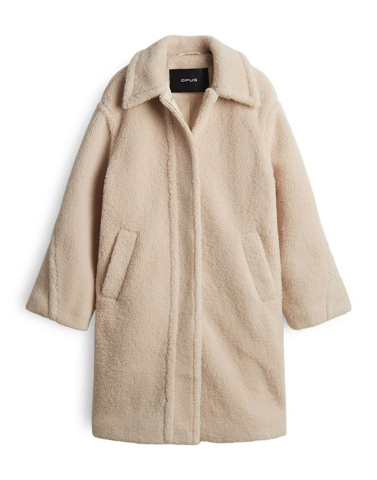 OPUS Wintermantel HEDDY aus Polyester ovaler Schnitt, knielang, verdeckte Knopfleiste – Bild 2 von 5