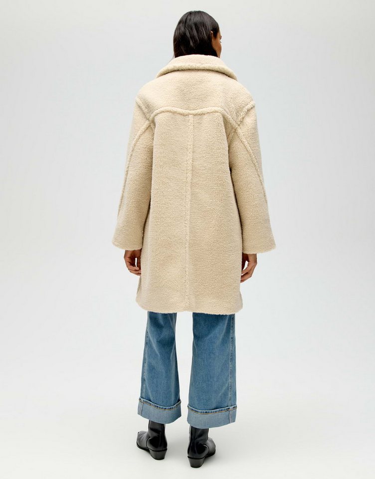 OPUS Wintermantel HEDDY aus Polyester ovaler Schnitt, knielang, verdeckte Knopfleiste – Bild 3 von 5