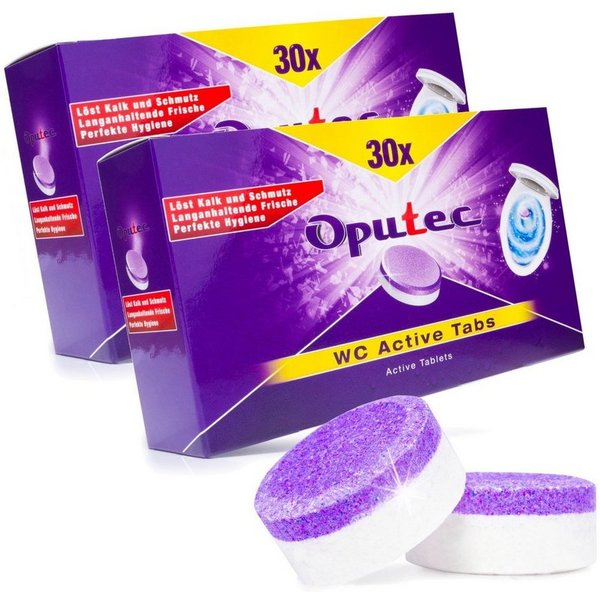 Oputec 60x WC Active Tabs: Zur Reinigung von WCs, Toiletten & Urinalen WC-Reiniger (Spar-Set)