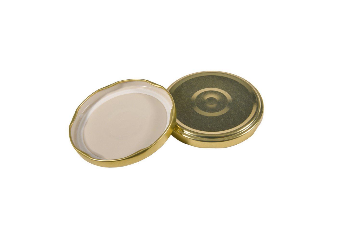 Oputec Einmachglas 24x 230 ml Einmachgläser Schraubdeckel TO 82 Gold Marmeladengläser, Glas / Metall – Bild 5 von 5