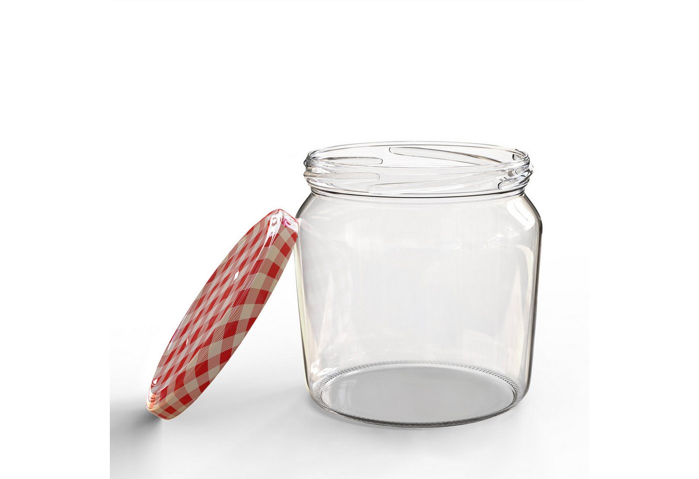 Oputec Einmachglas 24x 360 ml Einmachgläser mit Schraubdeckel TO 82 rot Marmeladengläser, Glas / Metall – Bild 4 von 5