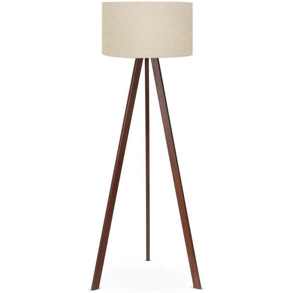 Opviq Stehlampe Boho Deko, ohne Leuchtmittel, Skandinavisches Design, Stabile MDF-Konstruktion, Dezente Holzoptik