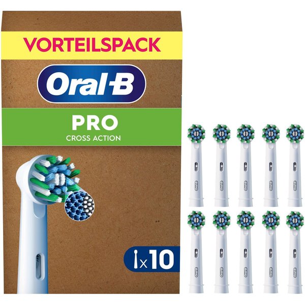 Oral-B Aufsteckbürsten Pro CrossAction, X-förmige Borsten