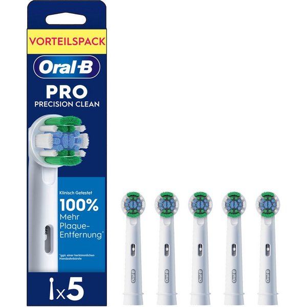 Oral-B Aufsteckbürsten Pro Precision Clean, Zahnreinigung mit innovativen X-förmigen Borsten